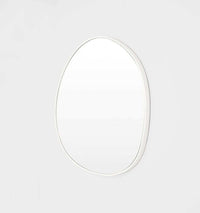 Middle of Nowhere Mirrors Middle of Nowhere Organic Mirror, White, 90 x 95cm (In Stock - Store pick up only)