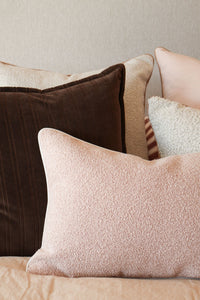 Baya Stria Cushion - Chocolate Velvet