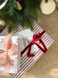 norsu STUDIO Christmas Card - Striped Bow