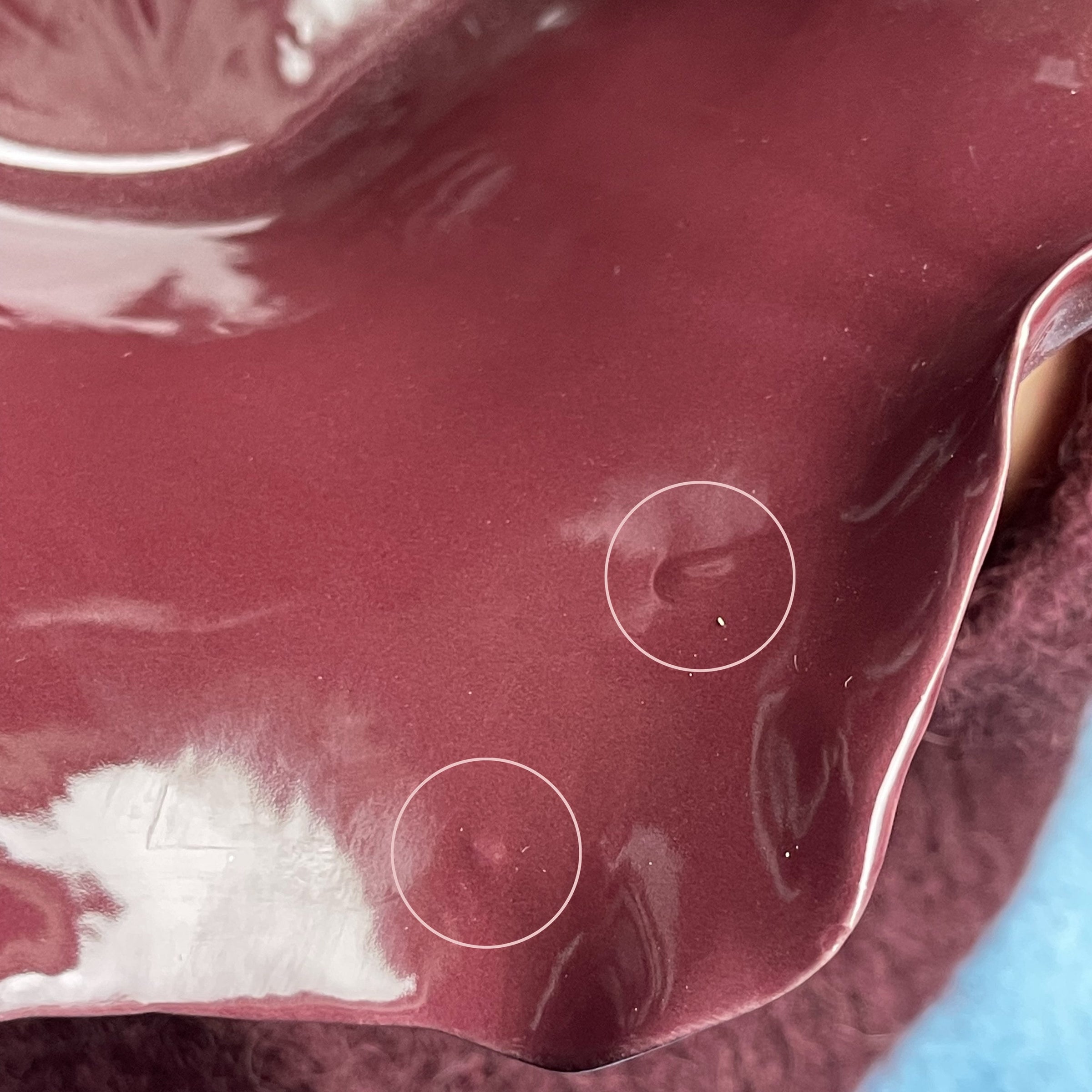 norsu STUDIO Living Sculptural Ceramic Bowl – Burgundy (Almost Perfect)