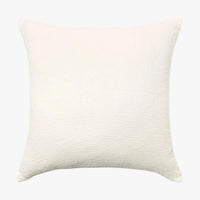 L&M Ava Pure Linen Cushion, Chalk, 55 x 55cm
