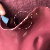 norsu STUDIO Living Sculptural Ceramic Bowl – Burgundy (Almost Perfect)