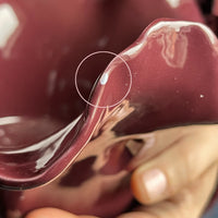 norsu STUDIO Living Sculptural Ceramic Bowl – Burgundy (Almost Perfect)