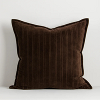 Baya Stria Cushion - Chocolate Velvet
