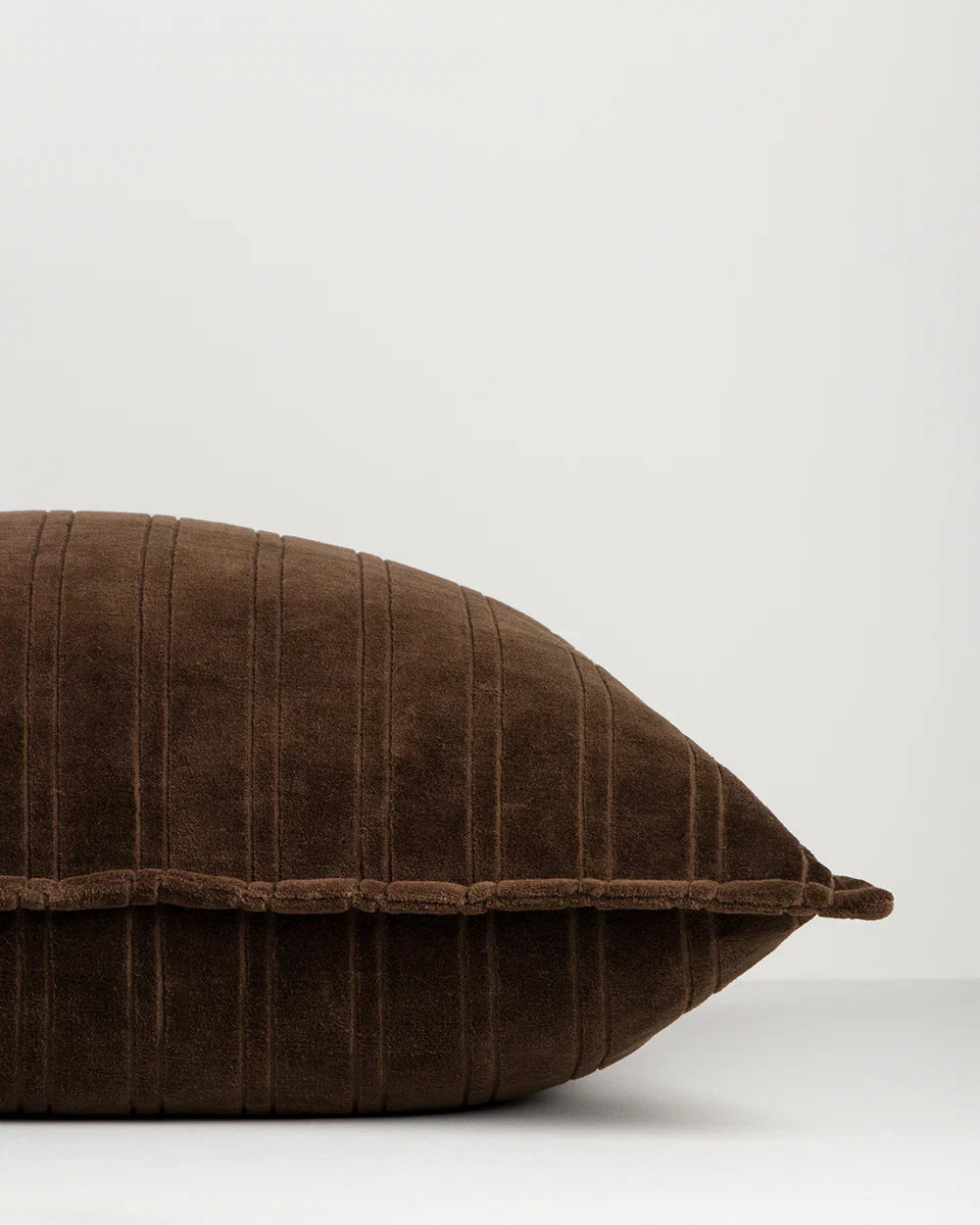 Baya Stria Cushion - Chocolate Velvet