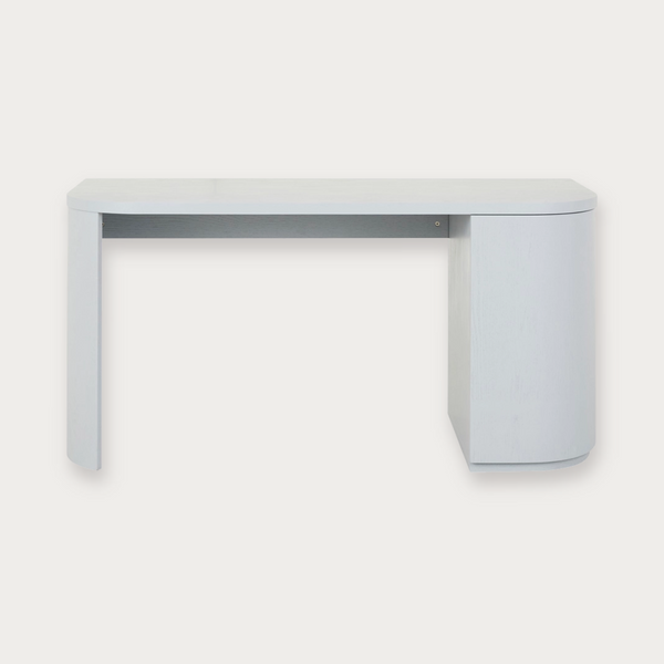 GlobeWest Orson Round Desk - Powder Blue