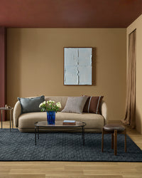 Baya Otis Cushion - Chocolate/Sky