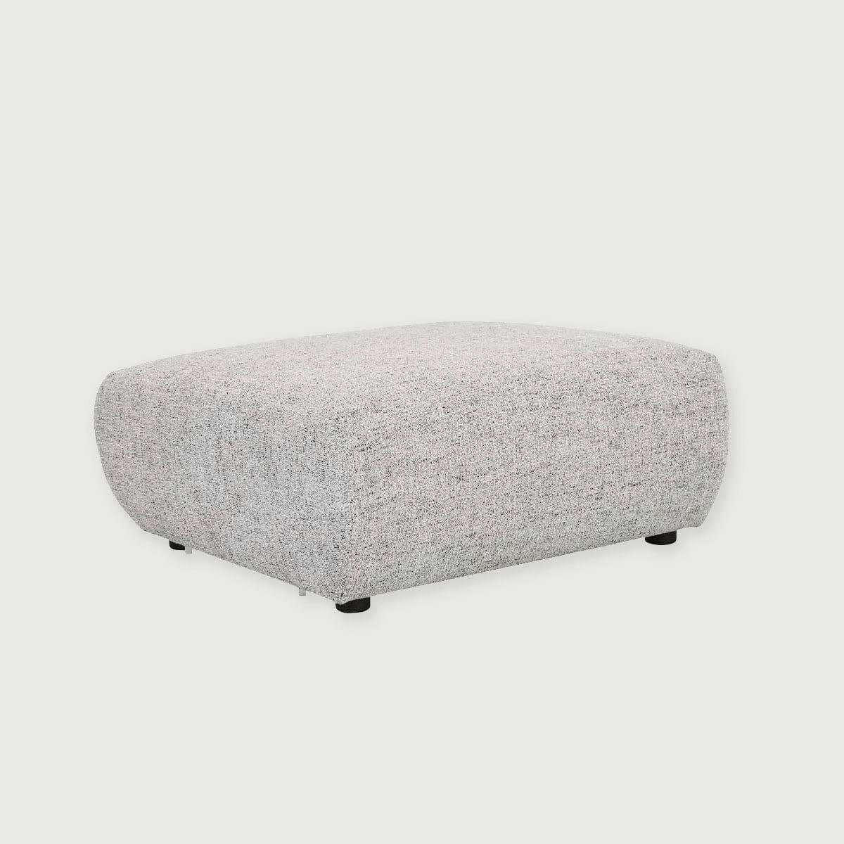 GlobeWest Juno Cloud Ottoman in Moon Rock