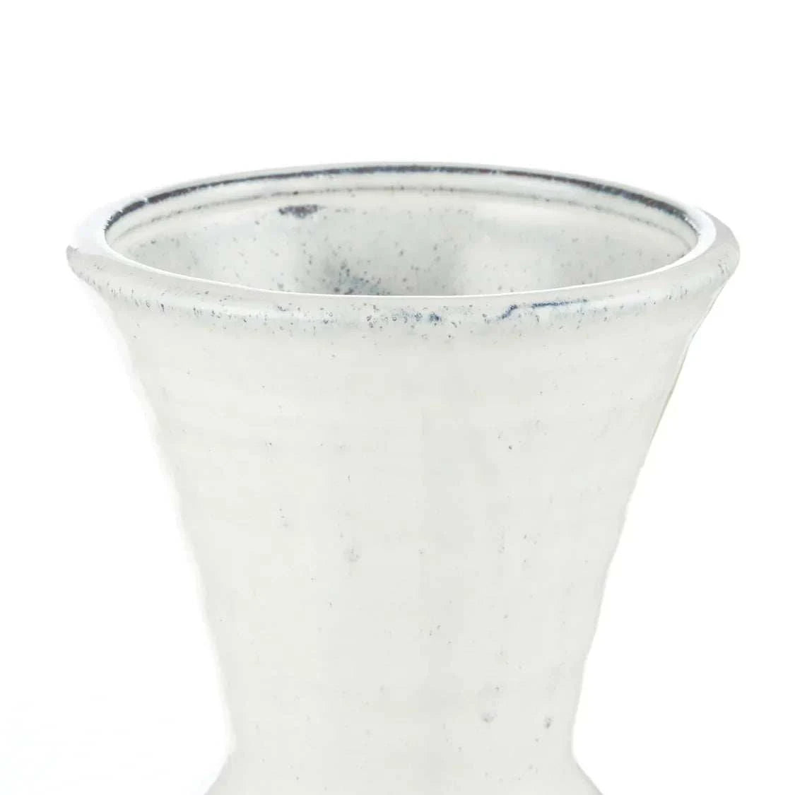 Alma Ceramic Vase light grey stoneware with modern conical design