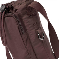 Base Supply Bottle Sling Base crossbody bag in chocolate with adjustable strap and waterproof fabric