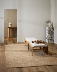 Baya Papeete jute floor rug styled
