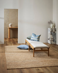 Baya Papeete jute floor rug styled