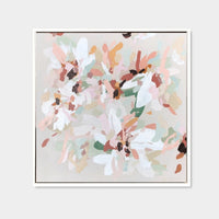 Polly Blossom in white stained timber frame