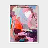 She Dreams In Colour in white stained timber frame