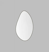 Middle of Nowhere Mirrors Middle of Nowhere Pebble Mirror, Black, 120 x 70cm