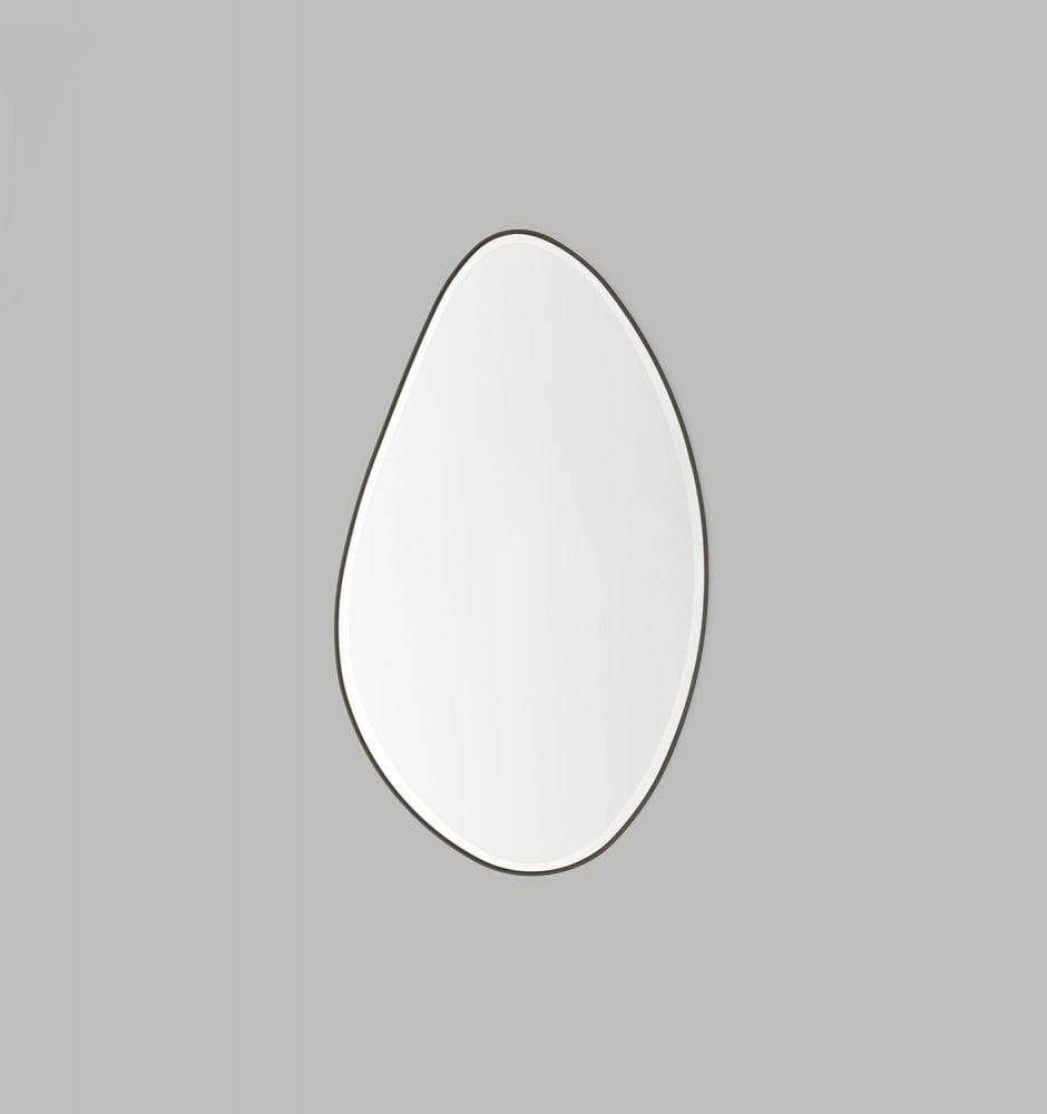 Middle of Nowhere Mirrors Middle of Nowhere Pebble Mirror, Black, 120 x 70cm
