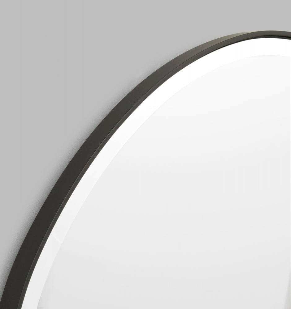 Middle of Nowhere Mirrors Middle of Nowhere Pebble Mirror, Black, 120 x 70cm