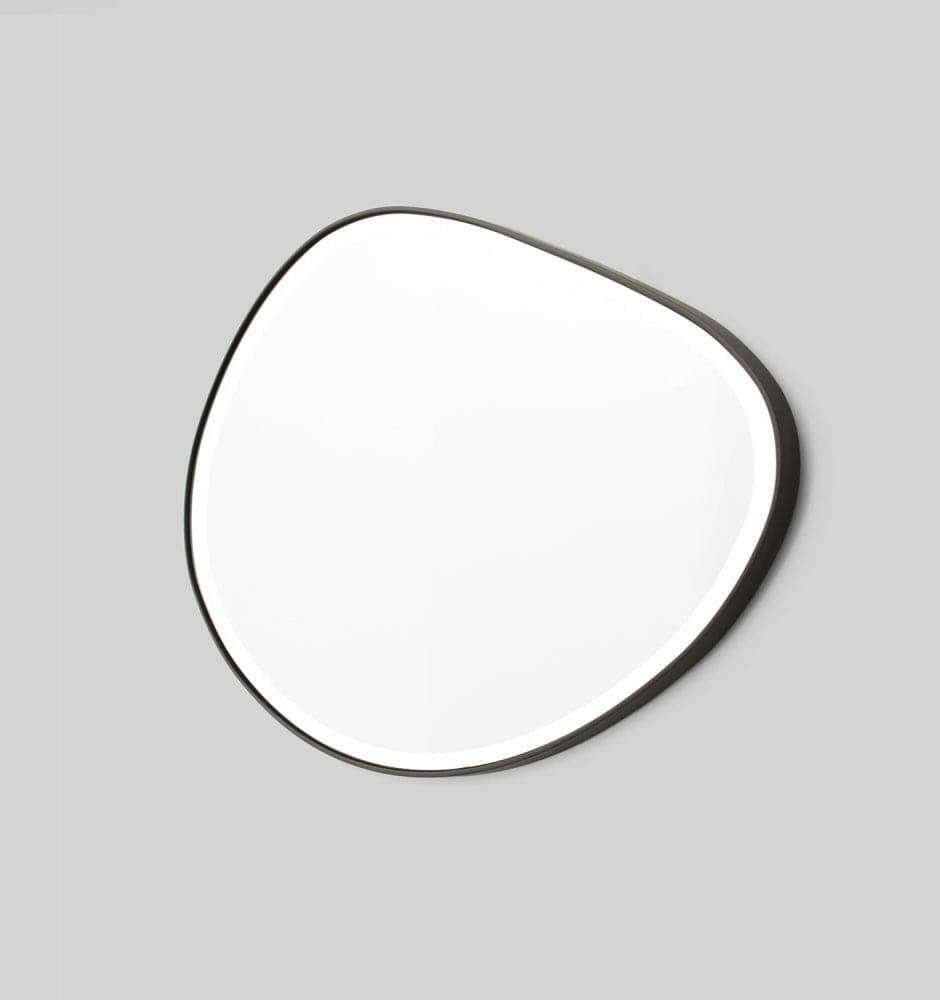 Middle of Nowhere Mirrors Middle of Nowhere Pebble Mirror, Black, 120 x 70cm