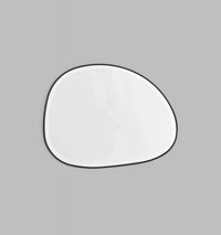 Middle of Nowhere Mirrors Middle of Nowhere Pebble Mirror, Black, 55 x 70cm