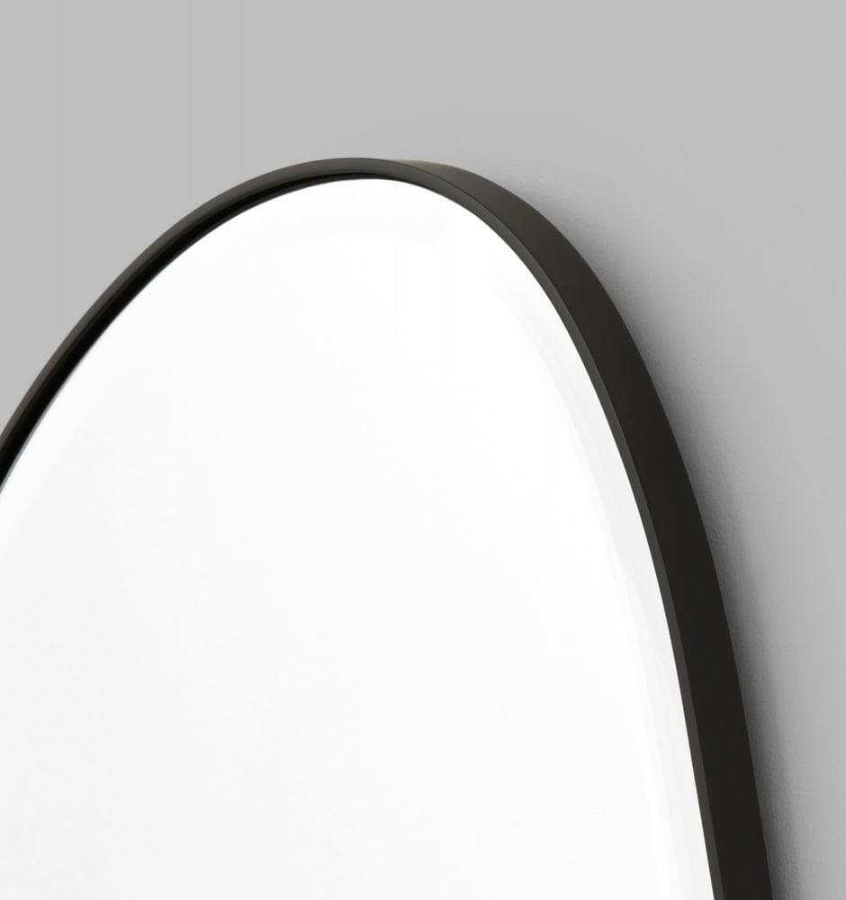 Middle of Nowhere Mirrors Middle of Nowhere Pebble Mirror, Black, 55 x 70cm