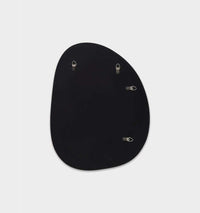 Middle of Nowhere Mirrors Middle of Nowhere Pebble Mirror, Black, 55 x 70cm