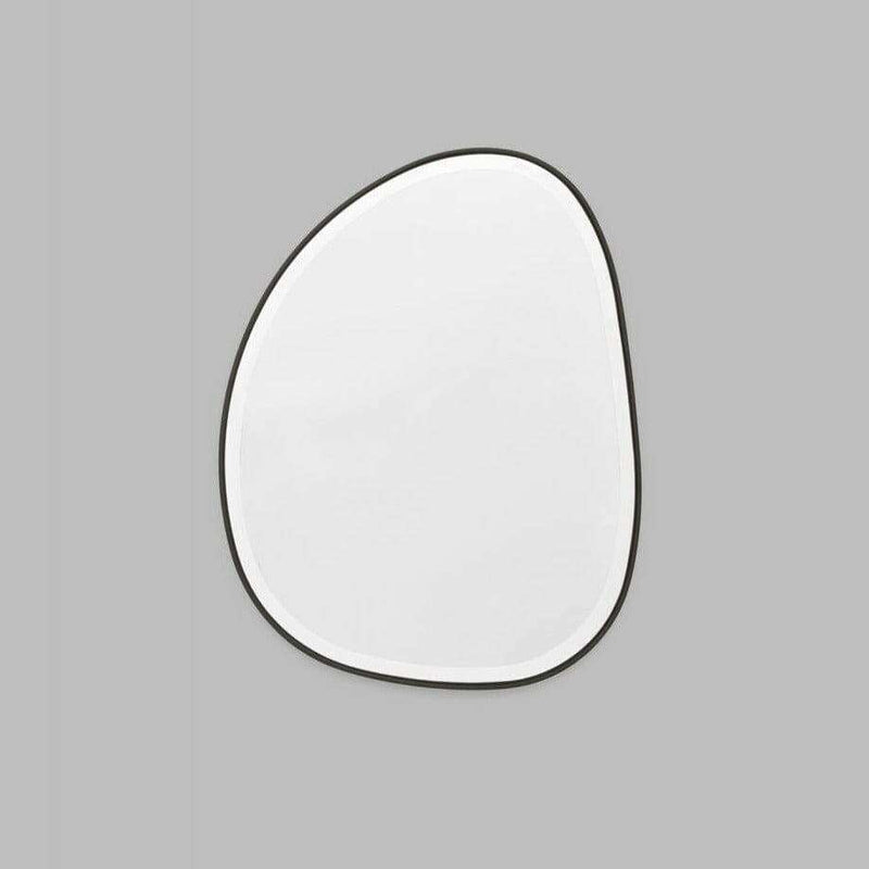 Middle of Nowhere Mirrors Middle of Nowhere Pebble Mirror, Black, 55 x 70cm