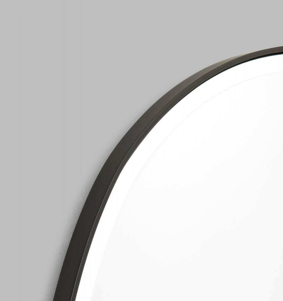 Middle of Nowhere Mirrors Middle of Nowhere Pebble Mirror, Black, 90 x 150cm