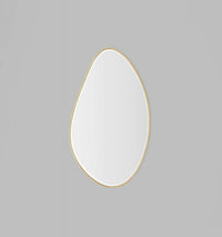 Middle of Nowhere Mirrors Middle of Nowhere Pebble Mirror, Brass, 120 x 70cm