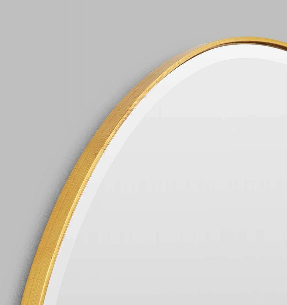 Middle of Nowhere Mirrors Middle of Nowhere Pebble Mirror, Brass, 120 x 70cm