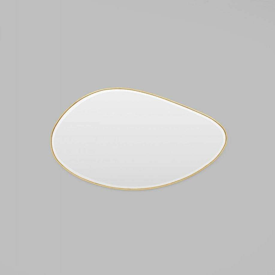 Middle of Nowhere Mirrors Middle of Nowhere Pebble Mirror, Brass, 120 x 70cm