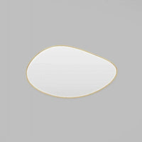 Middle of Nowhere Mirrors Middle of Nowhere Pebble Mirror, Brass, 120 x 70cm