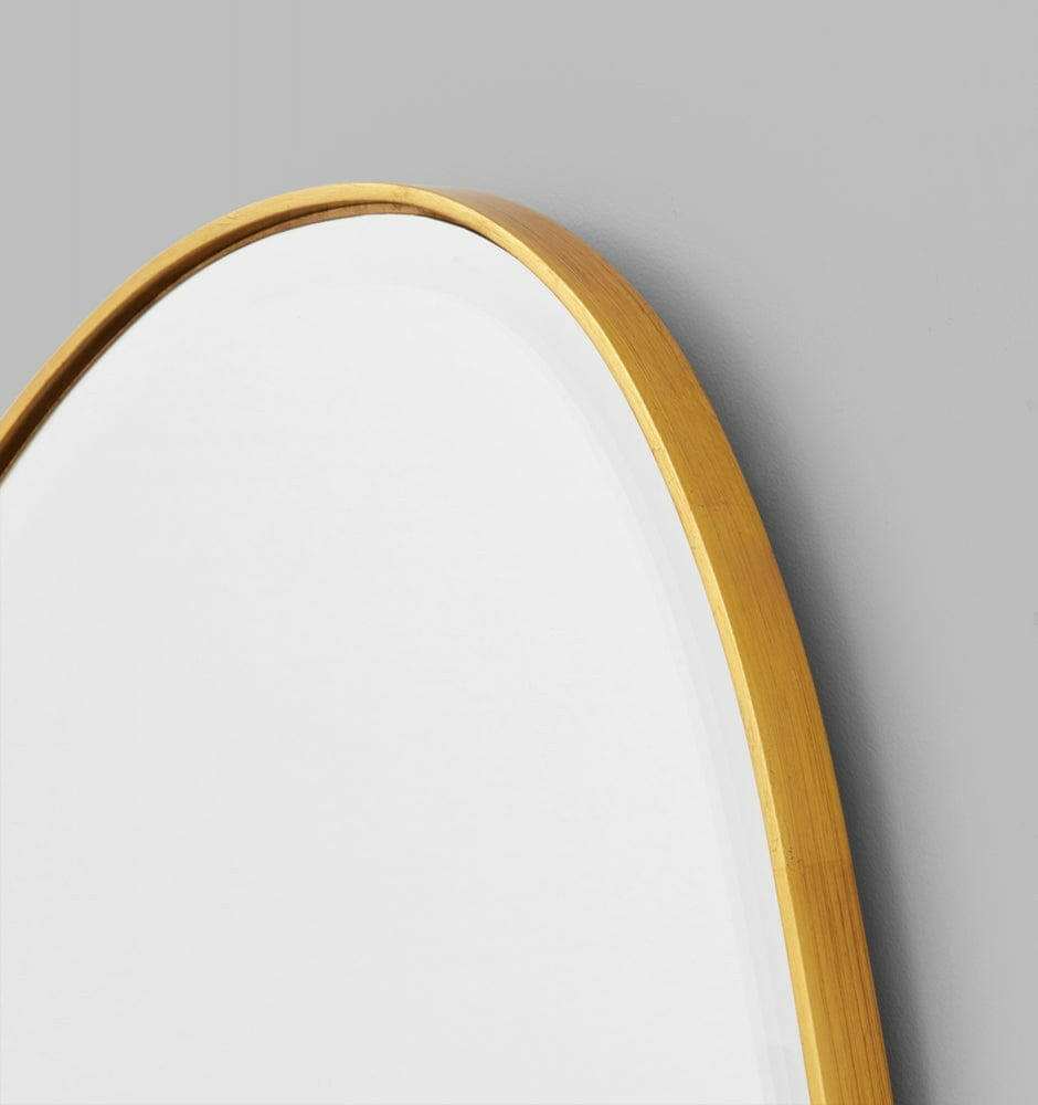 Middle of Nowhere Mirrors Middle of Nowhere Pebble Mirror, Brass, 55 x 70cm