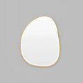 Middle of Nowhere Pebble Mirror, Brass, 55 x 70cm