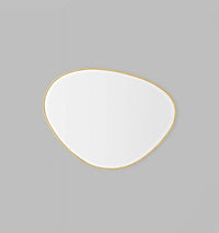 Middle of Nowhere Mirrors Middle of Nowhere Pebble Mirror, Brass, 70 x 90cm