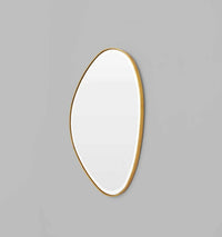 Middle of Nowhere Mirrors Middle of Nowhere Pebble Mirror, Brass, 70 x 90cm