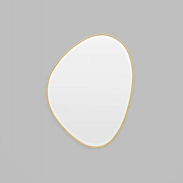 Middle of Nowhere Pebble Mirror, Brass, 70 x 90cm | Norsu Interiors