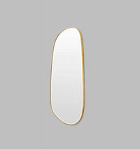 Middle of Nowhere Mirrors Middle of Nowhere Pebble Mirror, Brass, 90 x 150cm