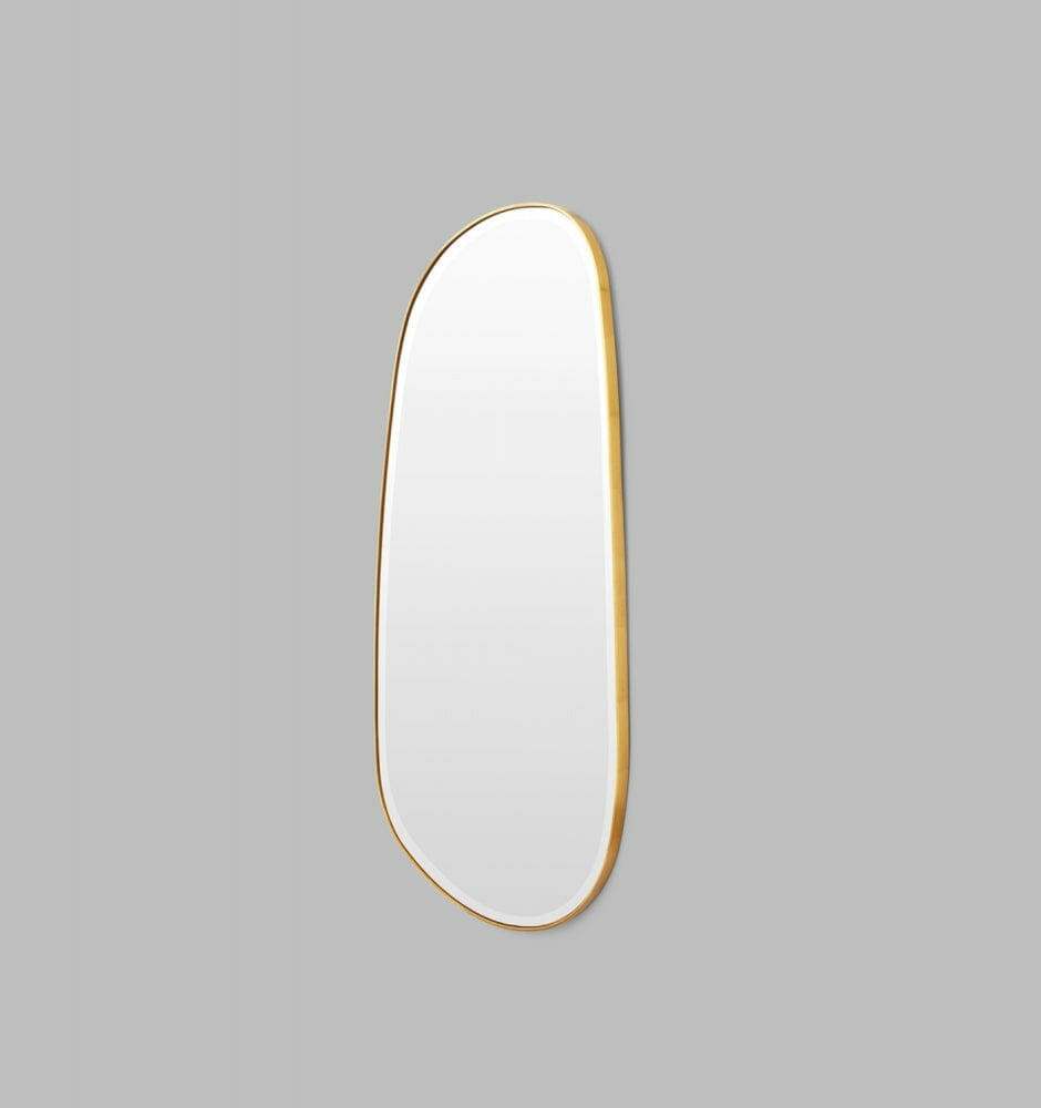 Middle of Nowhere Mirrors Middle of Nowhere Pebble Mirror, Brass, 90 x 150cm