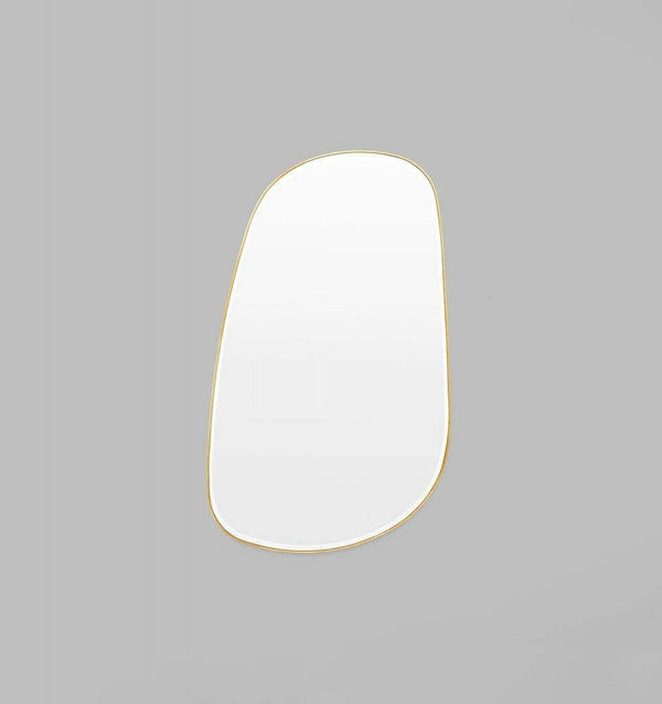 Middle of Nowhere Pebble Mirror, Brass, 90 x 150cm | Norsu Interiors