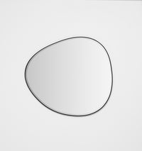 Middle of Nowhere Pebble Mirror, Black, 100 x 110cm - alternate hanging direction