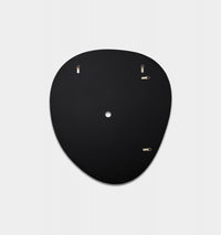 Middle of Nowhere Pebble Mirror, Black, 100 x 110cm - reverse showing fixings