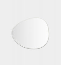 Middle of Nowhere Pebble Mirror, Bright White, 100 x 110cm - alternate hanging direction