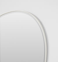 Middle of Nowhere Pebble Mirror, Bright White, 100 x 110cm - corner detail