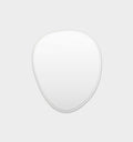 Middle of Nowhere Pebble Mirror, Bright White, 100 x 110cm