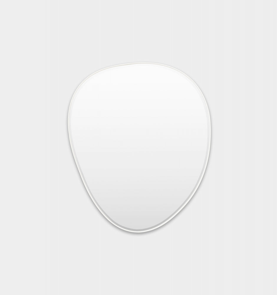 Middle of Nowhere Pebble Mirror, Bright White, 100 x 110cm | Norsu Interiors