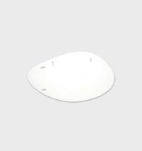 Middle of Nowhere Mirrors Middle of Nowhere Pebble Mirror, Bright White, 120 x 70cm