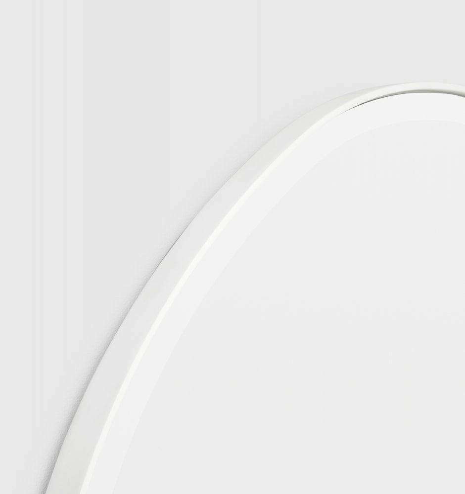 Middle of Nowhere Mirrors Middle of Nowhere Pebble Mirror, Bright White, 120 x 70cm