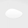 Middle of Nowhere Pebble Mirror, Bright White, 120 x 70cm