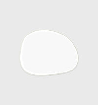 Middle of Nowhere Mirrors Middle of Nowhere Pebble Mirror, Bright White, 55 x 70cm