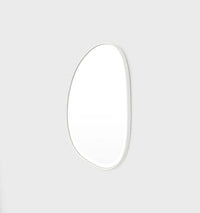 Middle of Nowhere Mirrors Middle of Nowhere Pebble Mirror, Bright White, 55 x 70cm